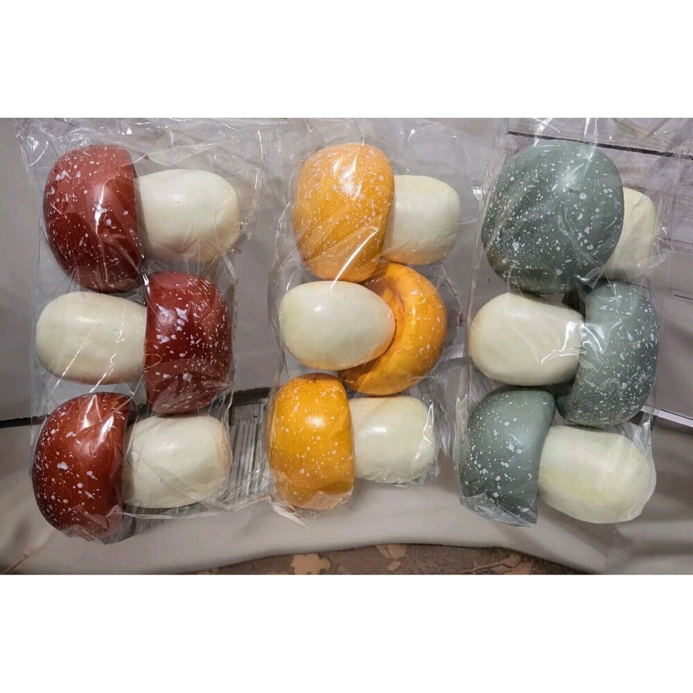Rustic Foam Mushrooms – Fairy Garden or Bowl Filler Decor Faux Decor for DIY